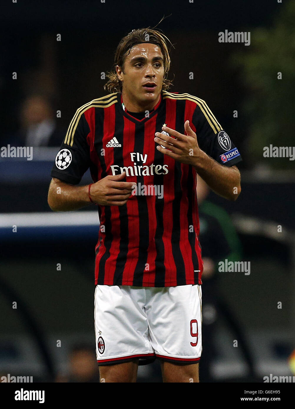 Fußball - UEFA Champions League - Gruppe H - AC Mailand / Celtic - Stadio Giuseppe Meazza. Alessandro Matri, AC Milan Stockfoto