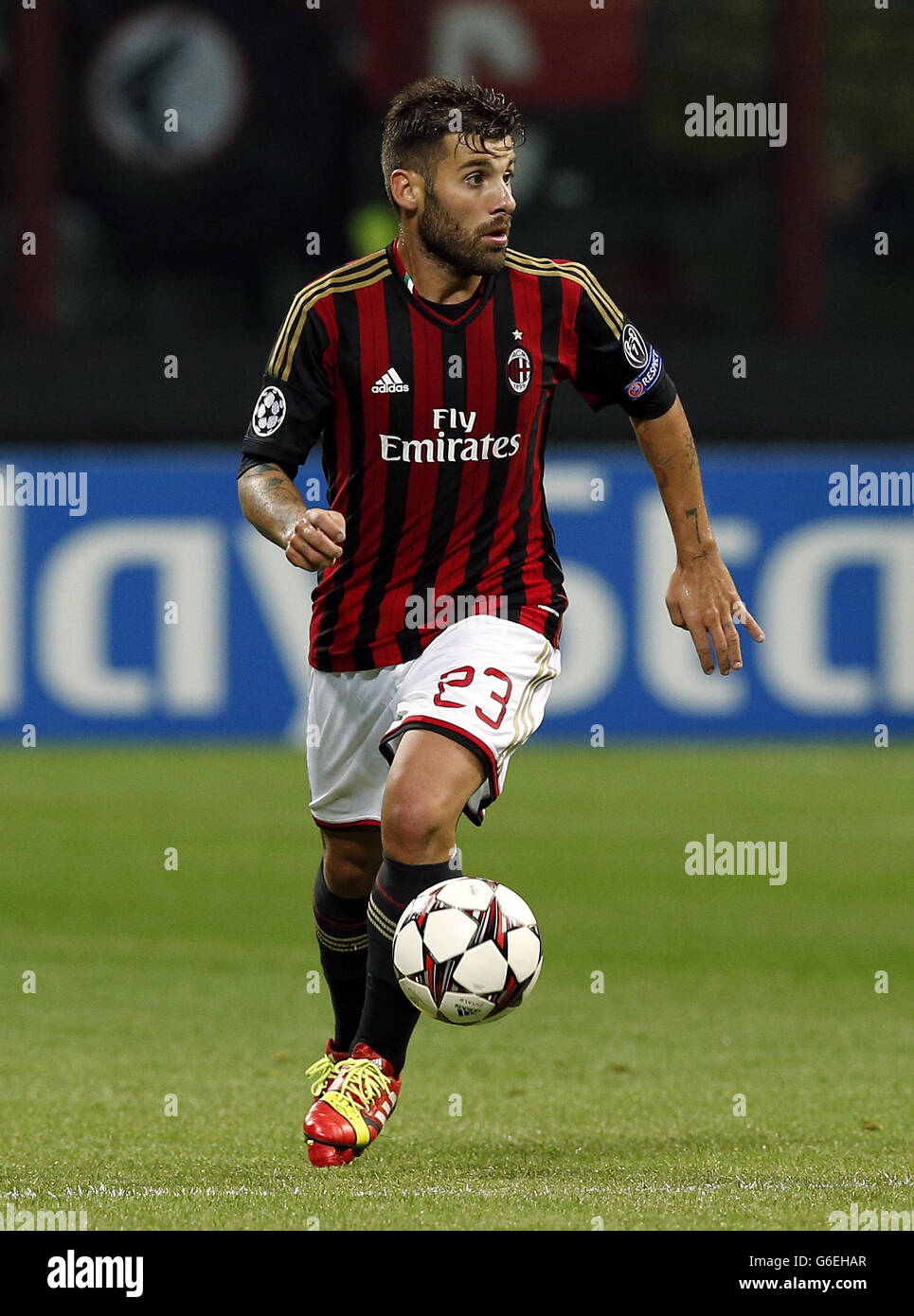 Fußball - UEFA Champions League - Gruppe H - AC Mailand / Celtic - Stadio Giuseppe Meazza. Antonio Nocerino von AC Milan Stockfoto