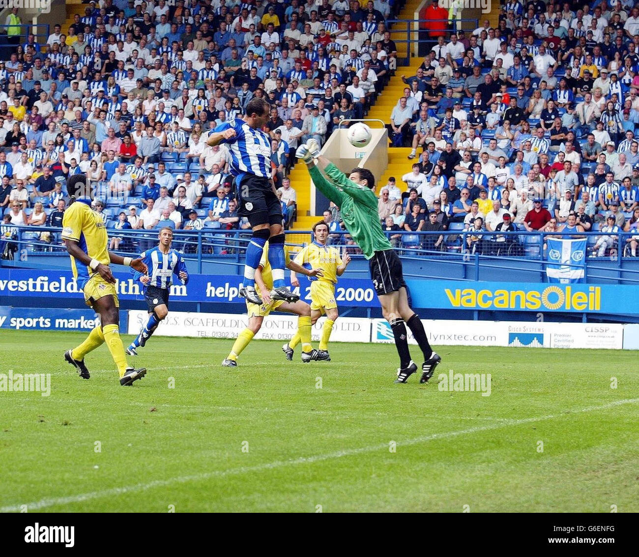 Sheffield Mittwoch V Oldham Stockfoto