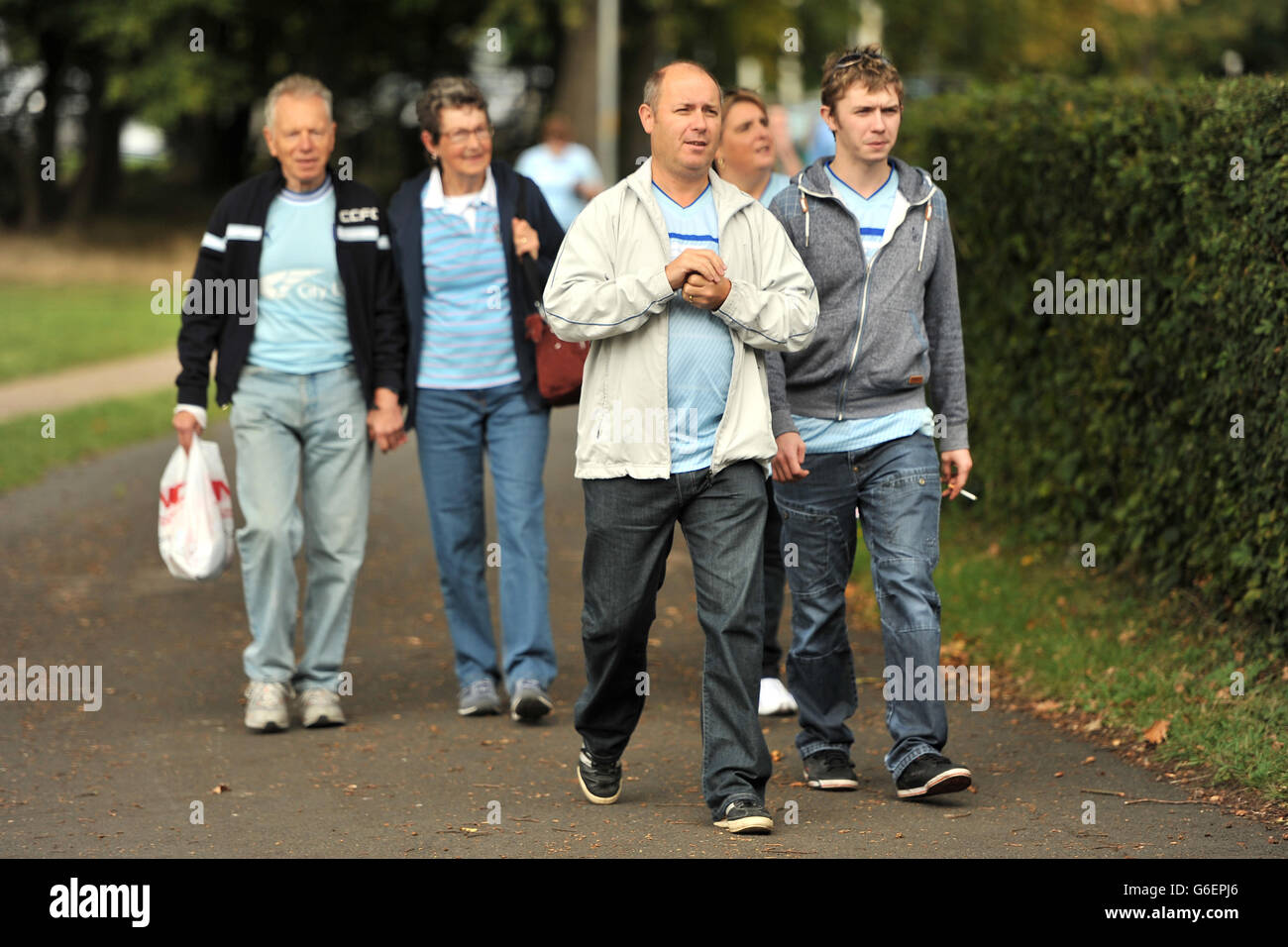 Fußball - Himmel Bet League One - Stevenage gegen Coventry City - Lamex Stadion Stockfoto