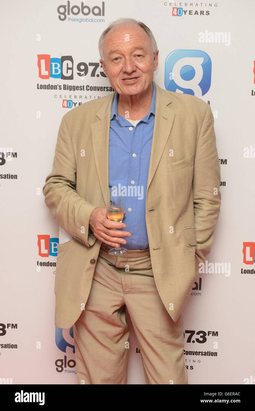 LBC 97.3 40. Geburtstagsparty - London. Ken Livingstone bei der 97.3. Geburtstagsparty von LBC im Millbank Tower in Westminster, im Zentrum von London. Stockfoto