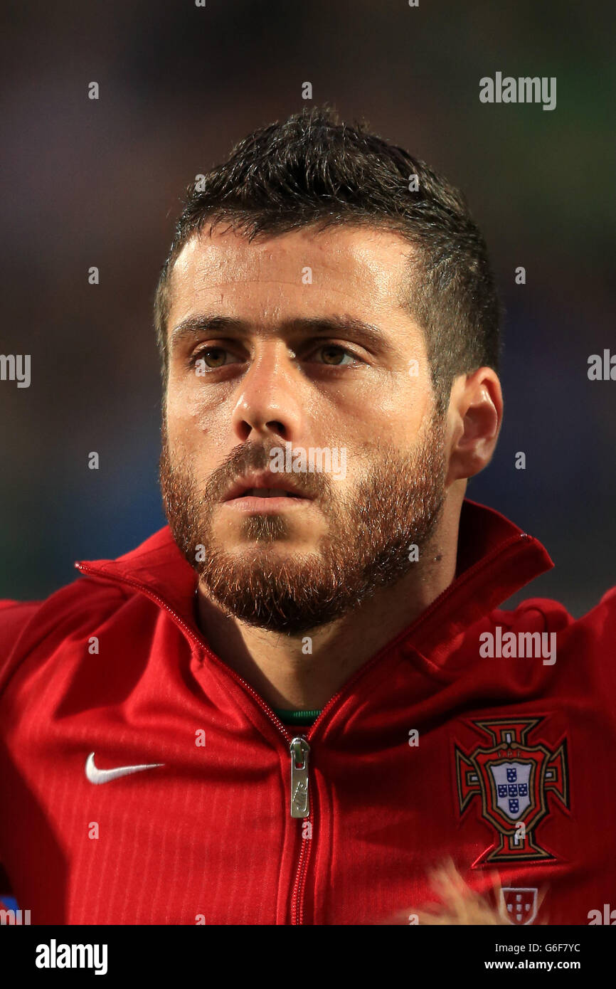 Fußball - 2014 World Cup Qualifier - Europa - Gruppe F - Northern Irland / Portugal - Windsor Park Stockfoto