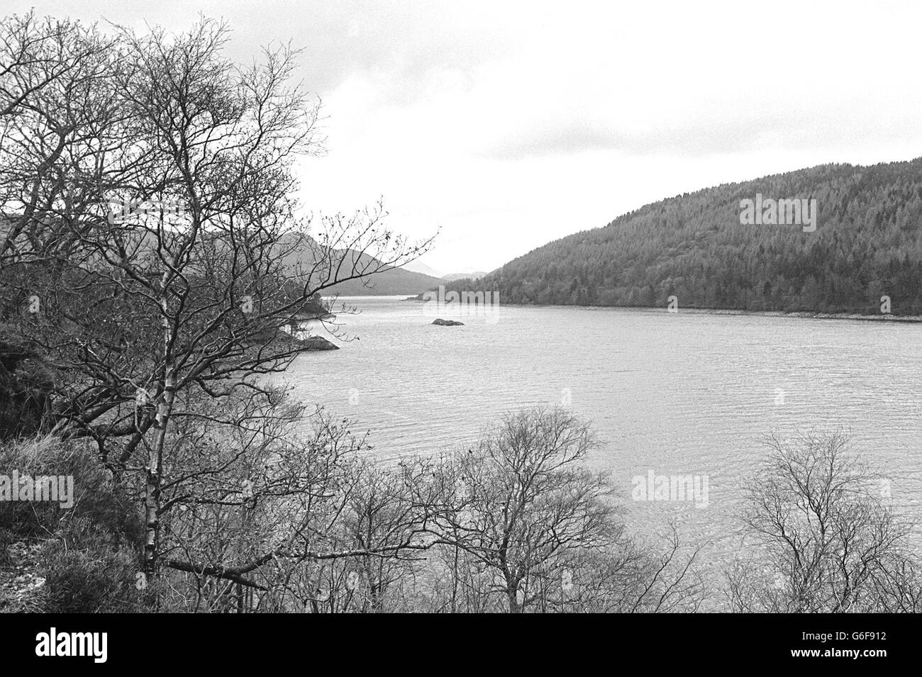 Das ruhige Thirlmere im Lake District, einem der beliebtesten Schönheitsplätze Großbritanniens, dessen Frieden durch die Pläne der Regierung zur Privatisierung der Wasserwirtschaft zerstört werden könnte. Dame Jennifer Jenkins, Vorsitzende des National Trust, warnte davor, dass Vorschläge für Feriendörfer und Freizeitzentren nach der Privatisierung folgen werden, und prognostiziert eine „große Veränderung“ bei der Landnutzung. Stockfoto