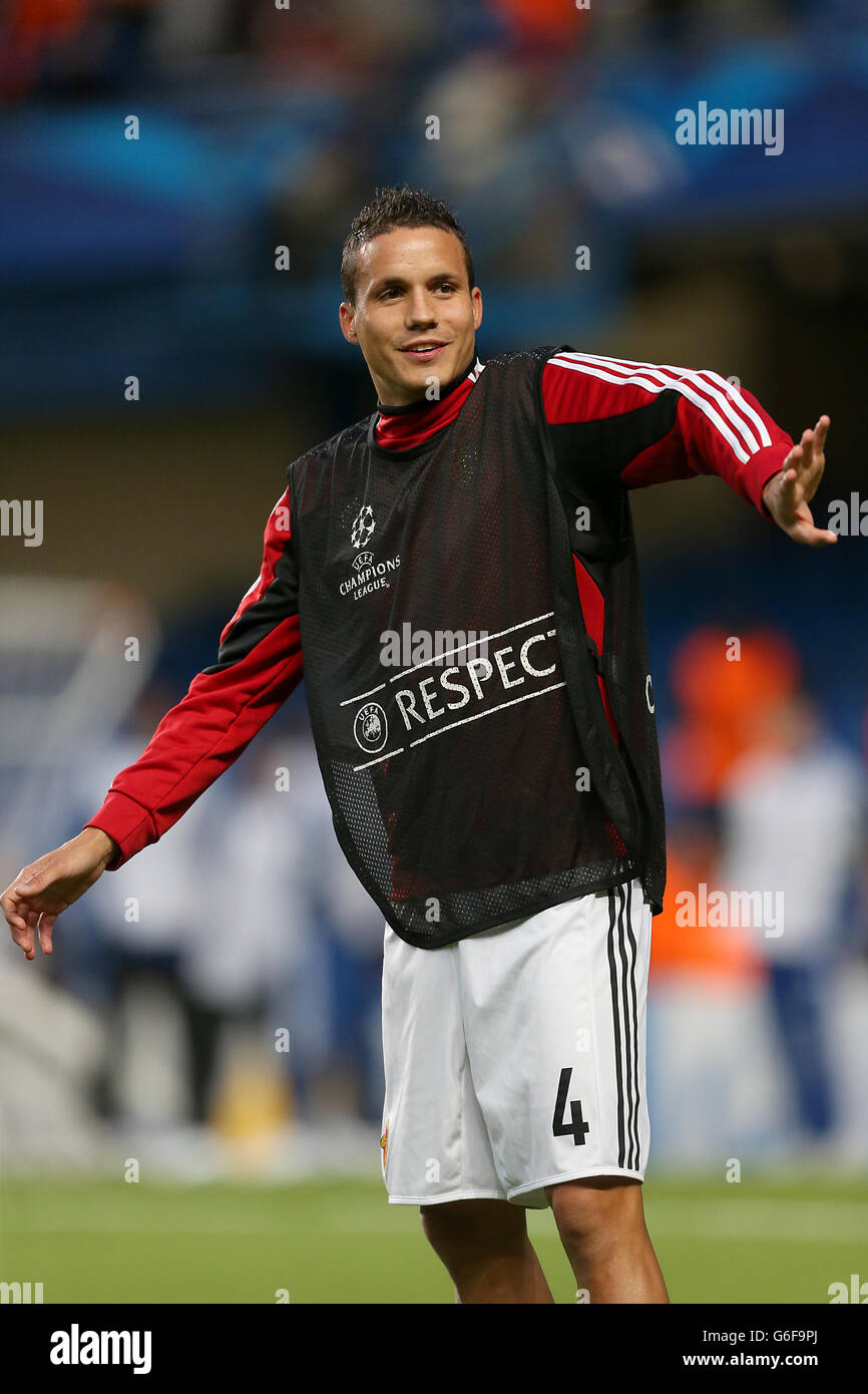 Fußball - UEFA Champions League - Gruppe E - Chelsea / FC Basel - Stamford Bridge. Philipp Degen, FC Basel. Stockfoto