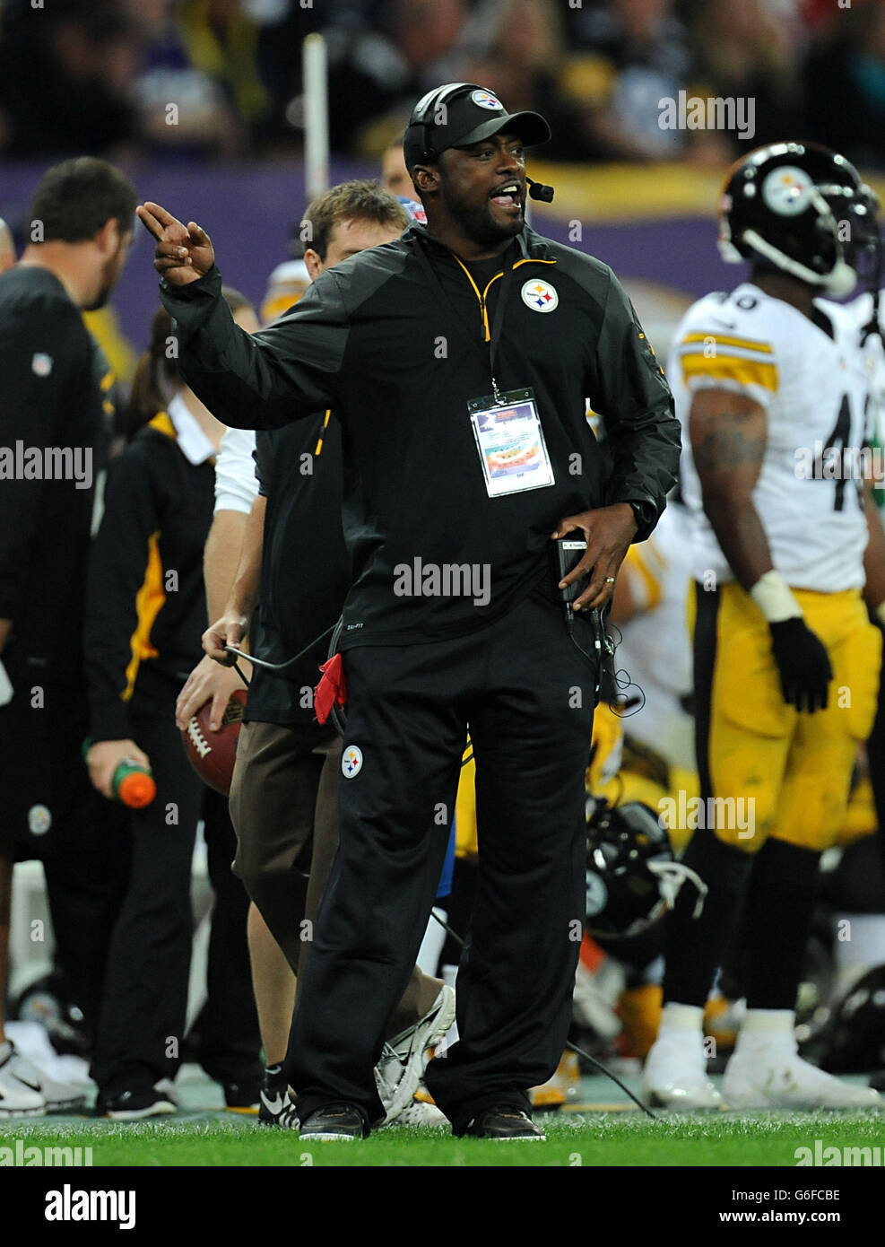 American Football - NFL International Series 2013 - Minnesota Vikings V Pittsburgh Steelers - Wembley-Stadion Stockfoto