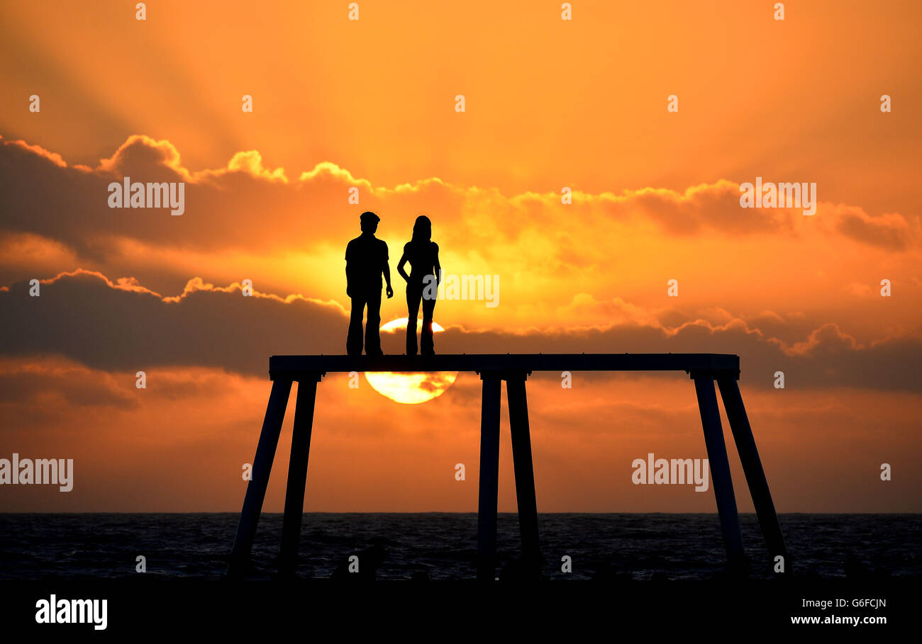 Herbstwetter am 30. Sept Stockfoto