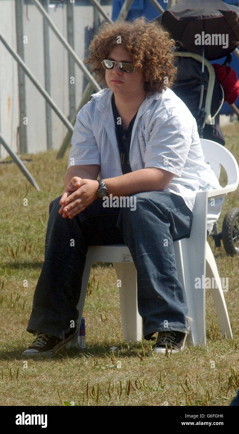 Jack Osbourne beim V2003 Rock Festival, Chelmsford Essex. Stockfoto
