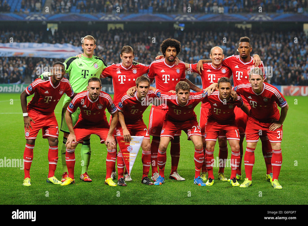 Fußball - UEFA Champions League - Gruppe D - Manchester City gegen FC Bayern  München - Etihad Stadium Stockfotografie - Alamy