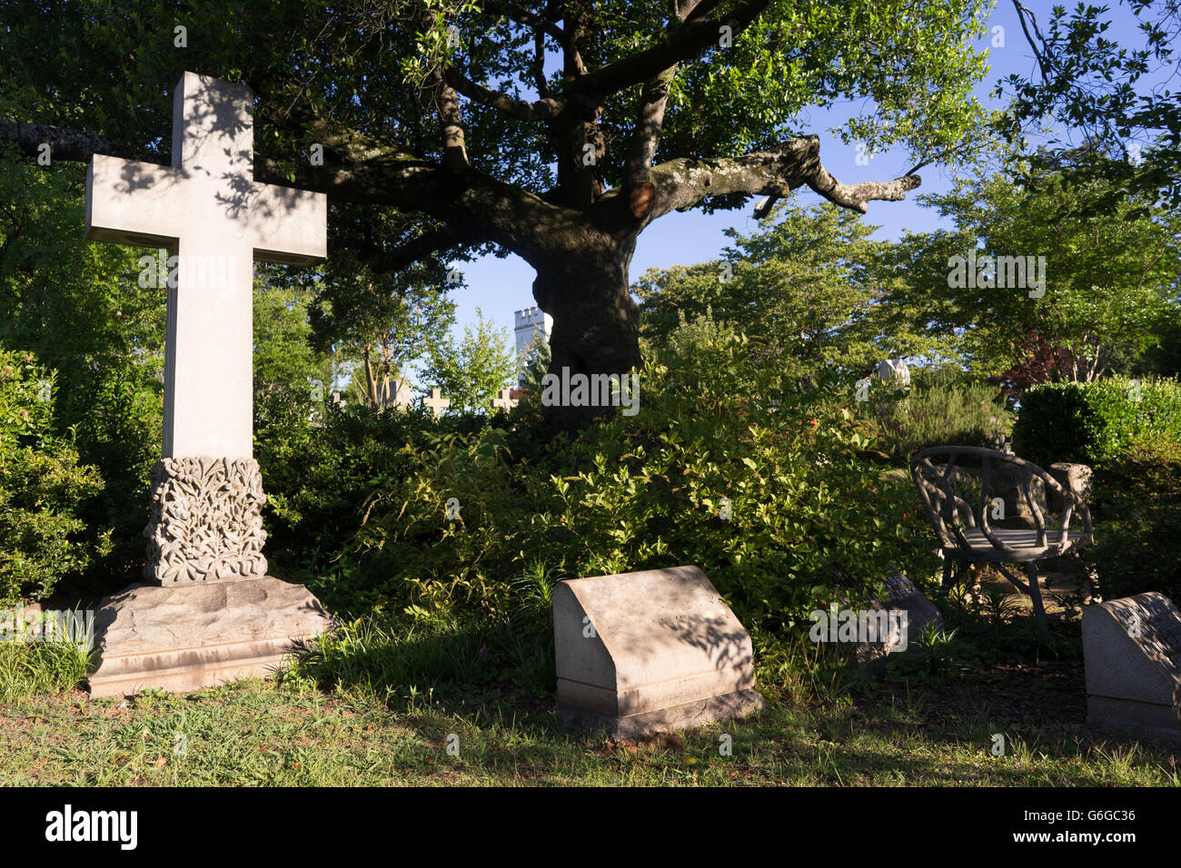 Gegründet im Jahre 1850 ist diese Landschaft eine einzigartige Fabrik innen Atlanta Georgia Stockfoto