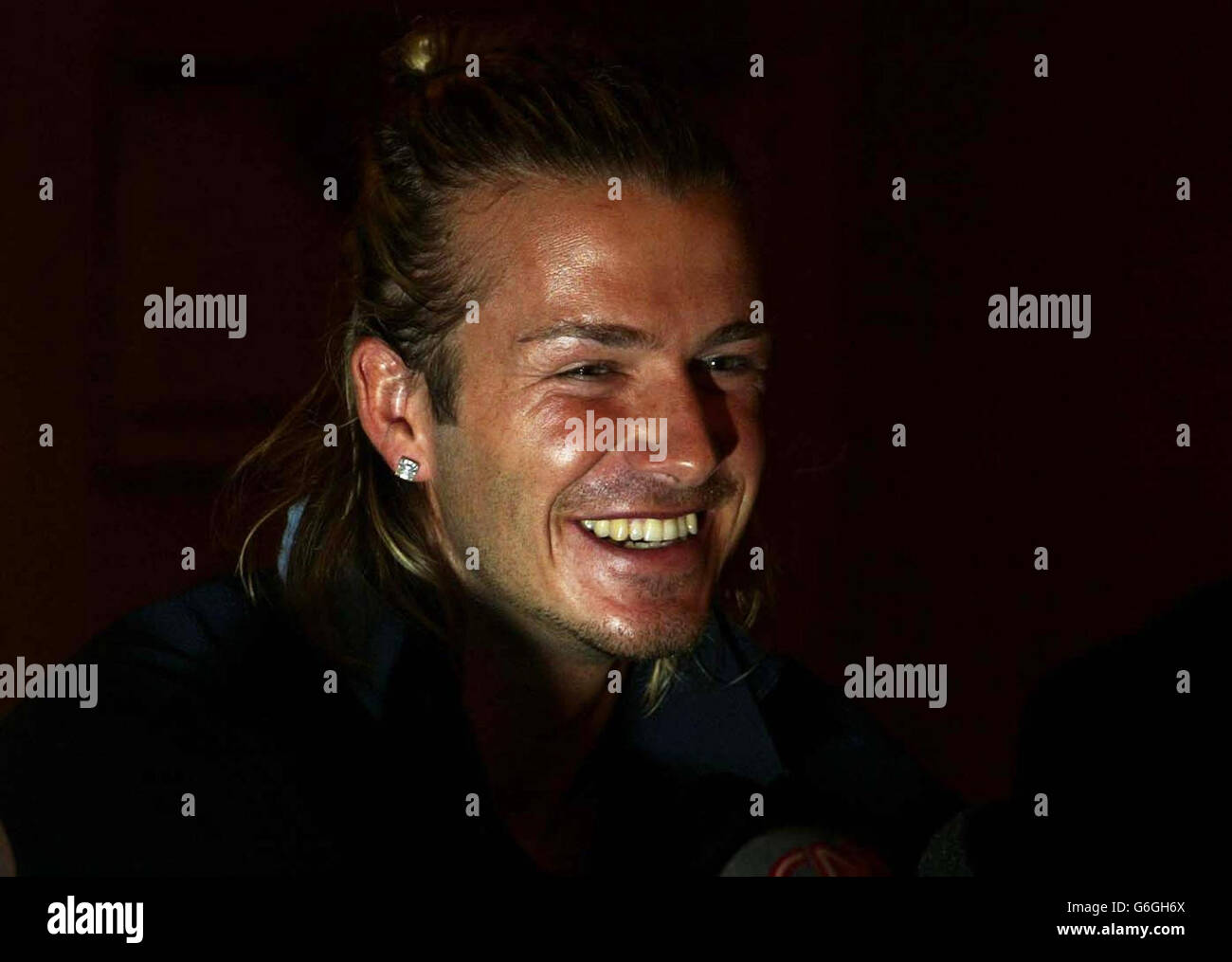 England-Pressekonferenz Stockfoto