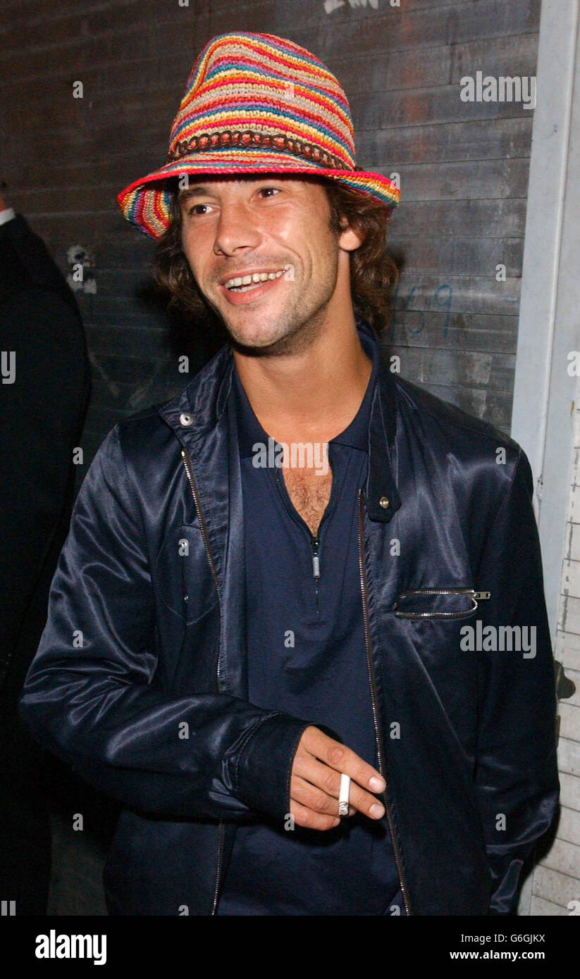 Jamiroquai Frontmann Jay Kay bei der Ankunft beim Rolling Stones Konzert im Astoria in London. Stockfoto