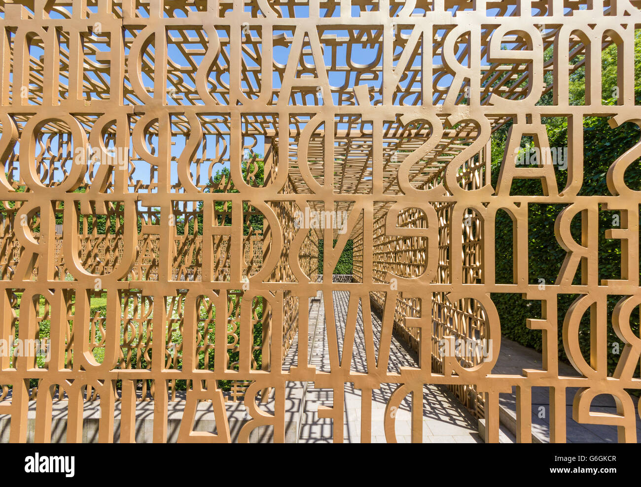 Die Christian Garden (Christlicher Garten) in den Gärten der Welt (Gärten der Welt) in Berlin Stockfoto