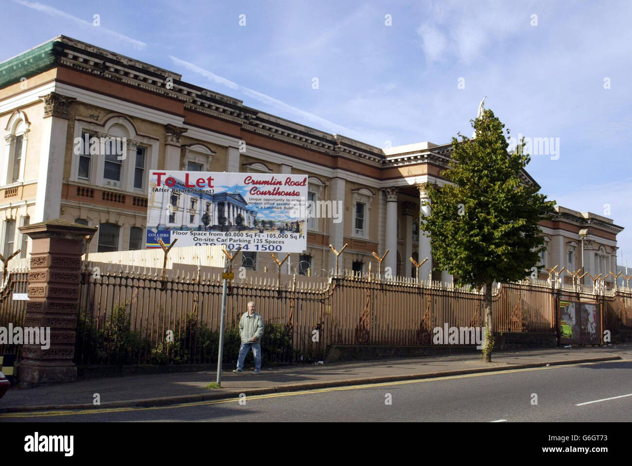 Crumlin Road Gerichte Stockfoto