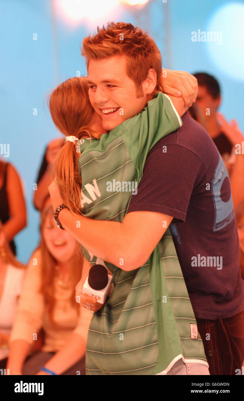 MTV TRL Westlife Stockfoto