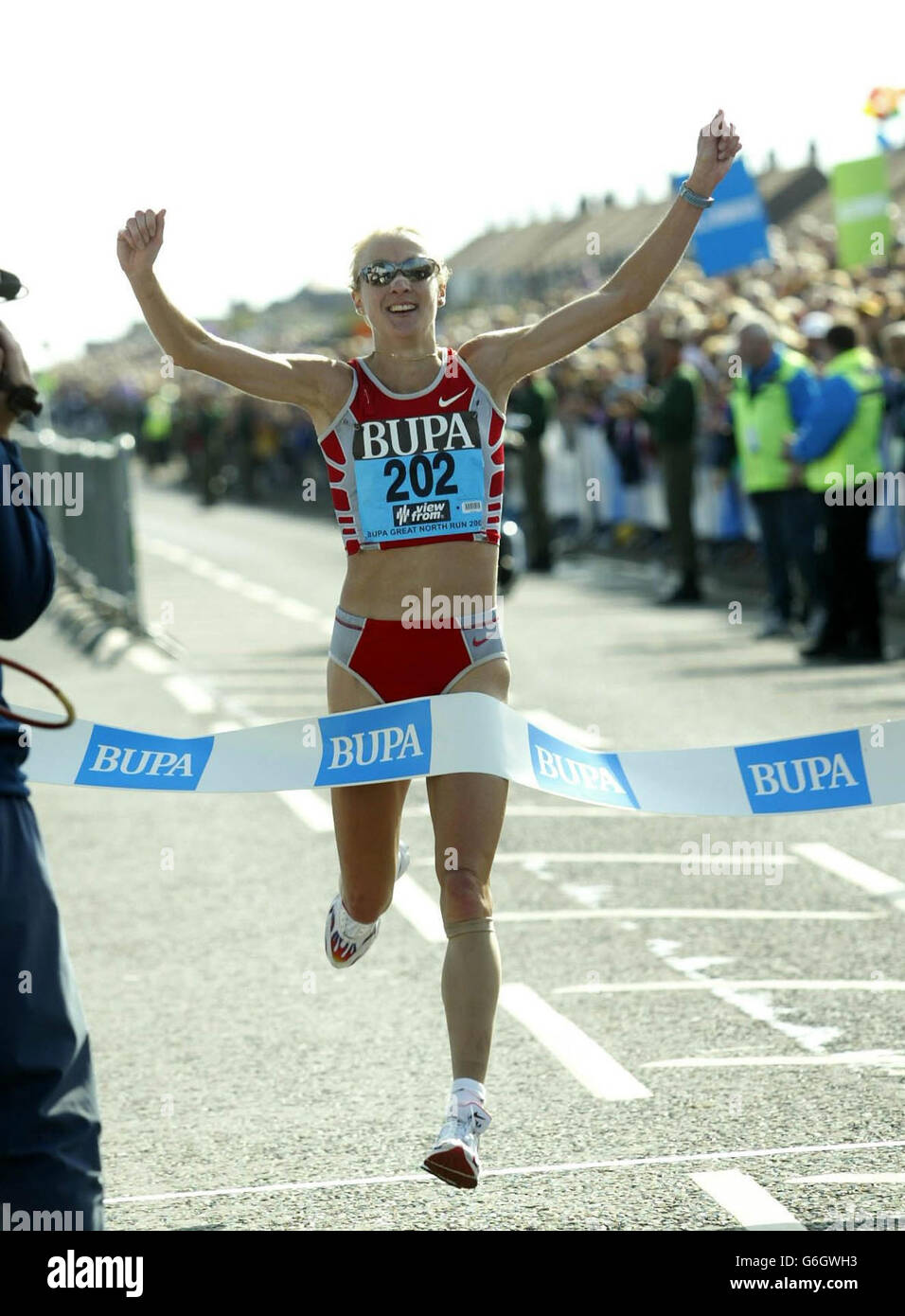 Paula Radcliffe Great North Run Stockfoto