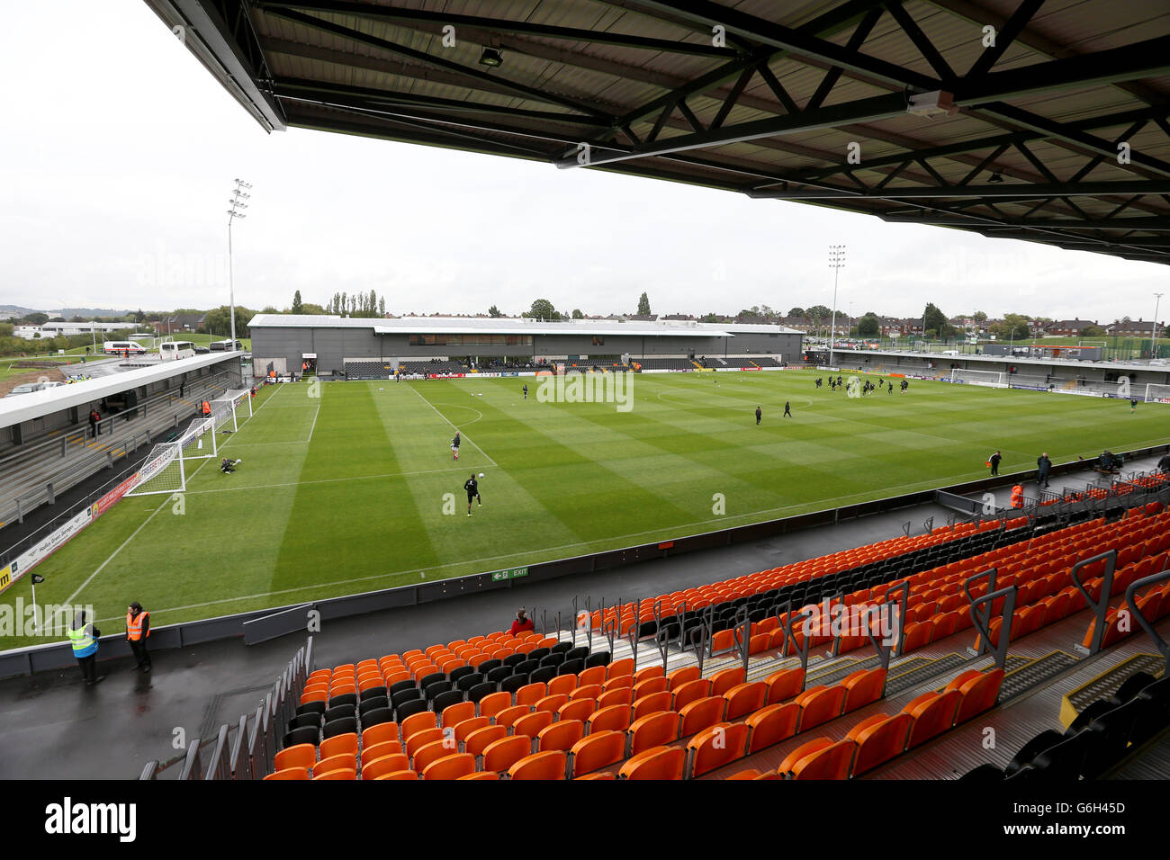 Fußball - Skrill Football Conference - Barnett / Wrexham - Hive Stadium. Eine allgemeine Ansicht des Hive Stadions, Heimat von Barnett Stockfoto
