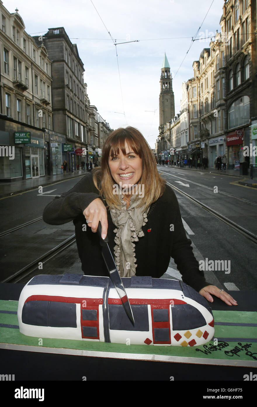 Edinburgh West End relaunch Stockfoto Edinburgh West End relaunch Stockfoto