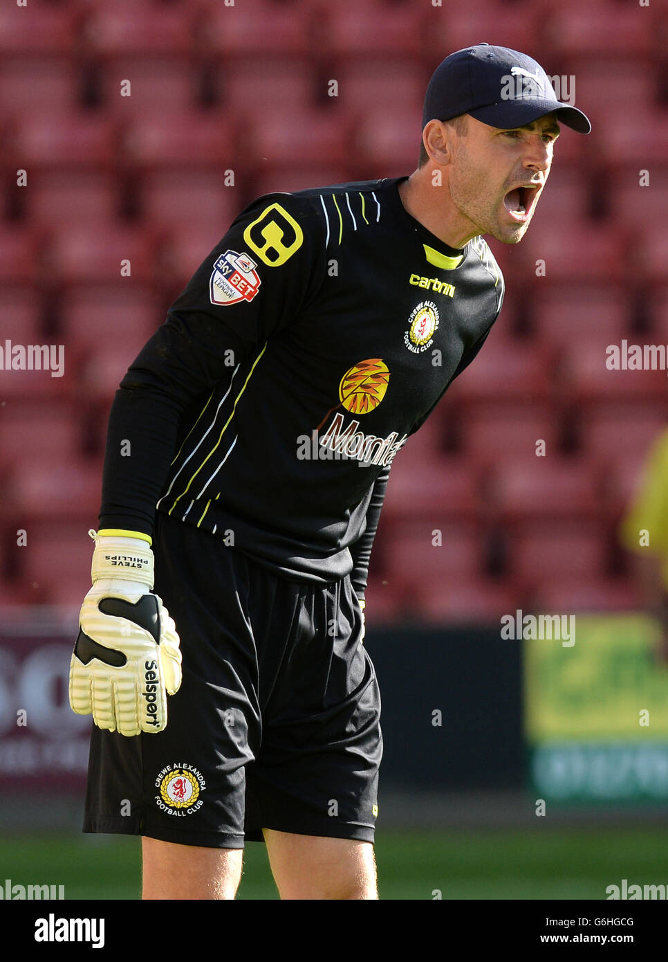 Fußball - Himmel Bet League One - Crewe Alexandra V Peterborough United - Alexandra Stadium Stockfoto