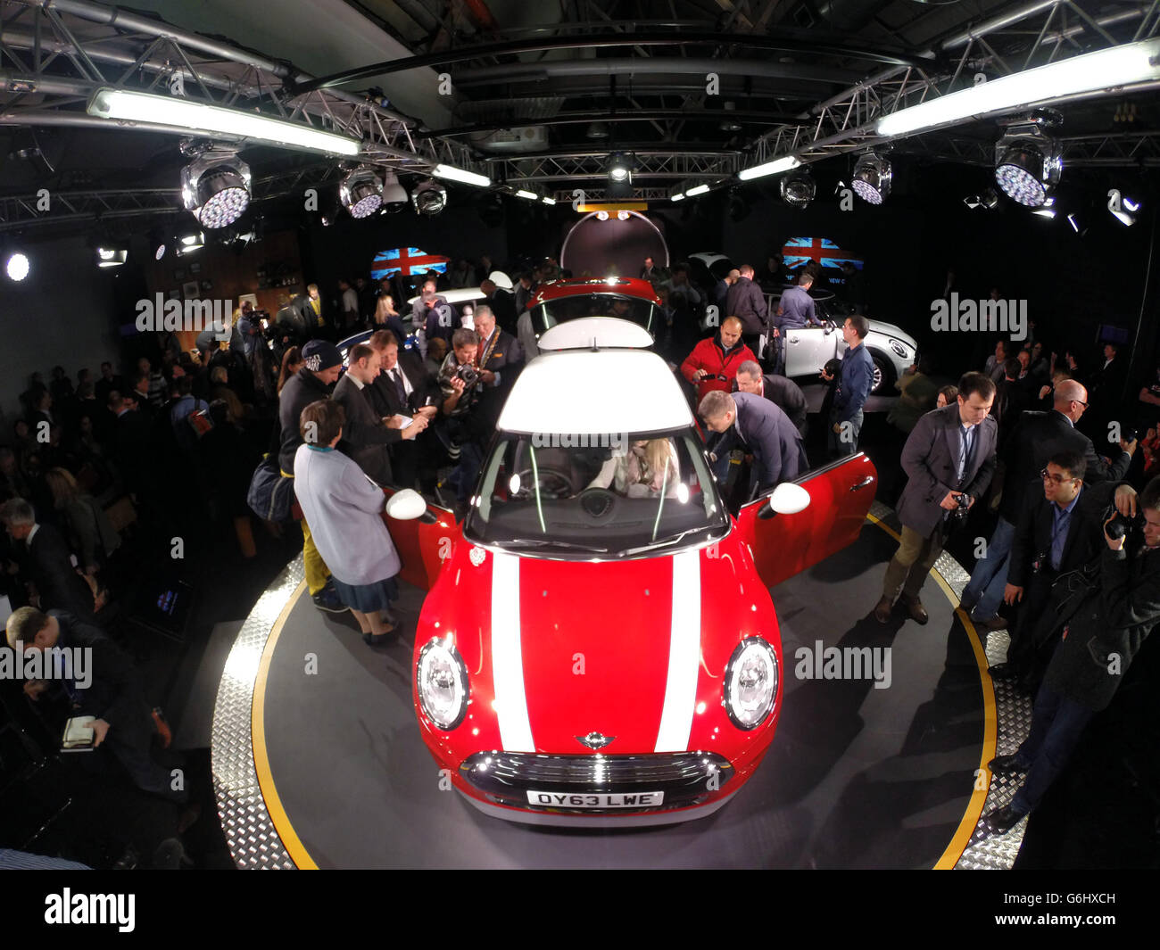 Neuen BMW Mini ins Leben gerufen Stockfoto