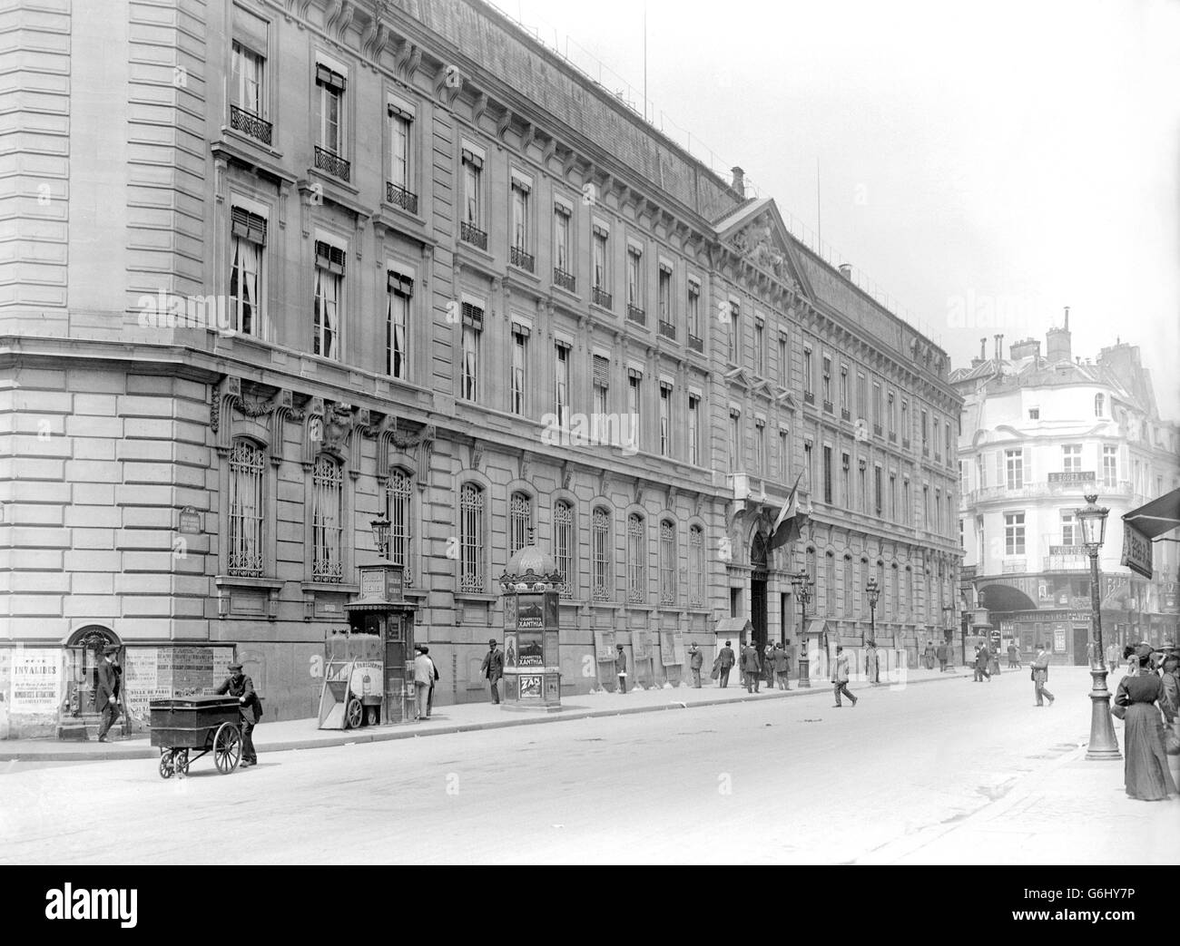 Paris, Bank von Frankreich. 1912. Stockfoto