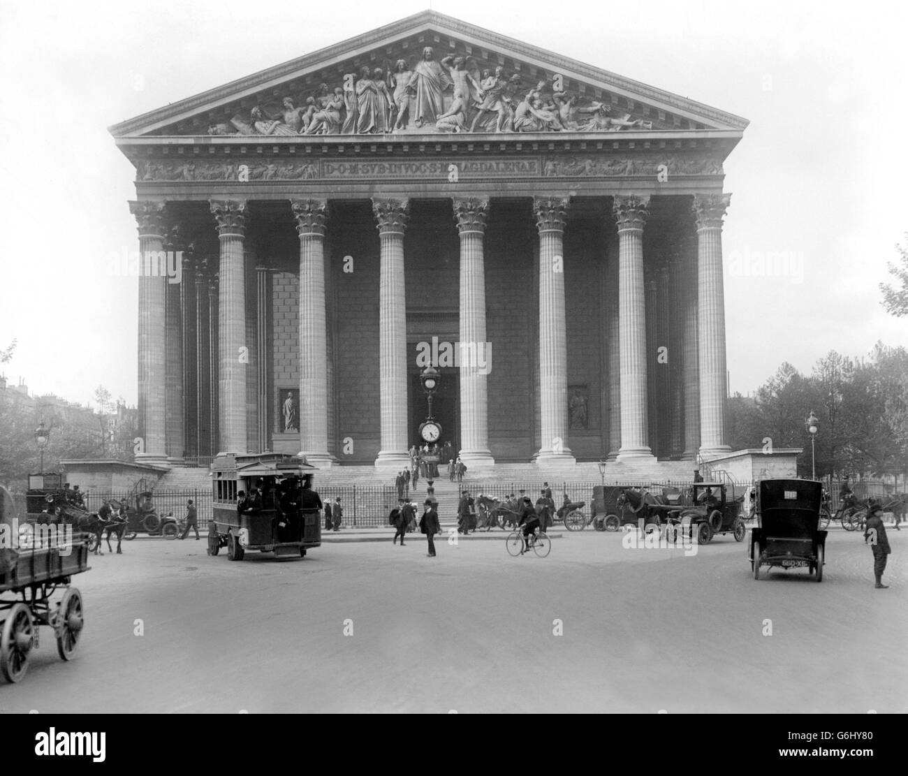 Paris, La Madeleine. 1912.. Paris, La Madeleine. 1912. Stockfoto