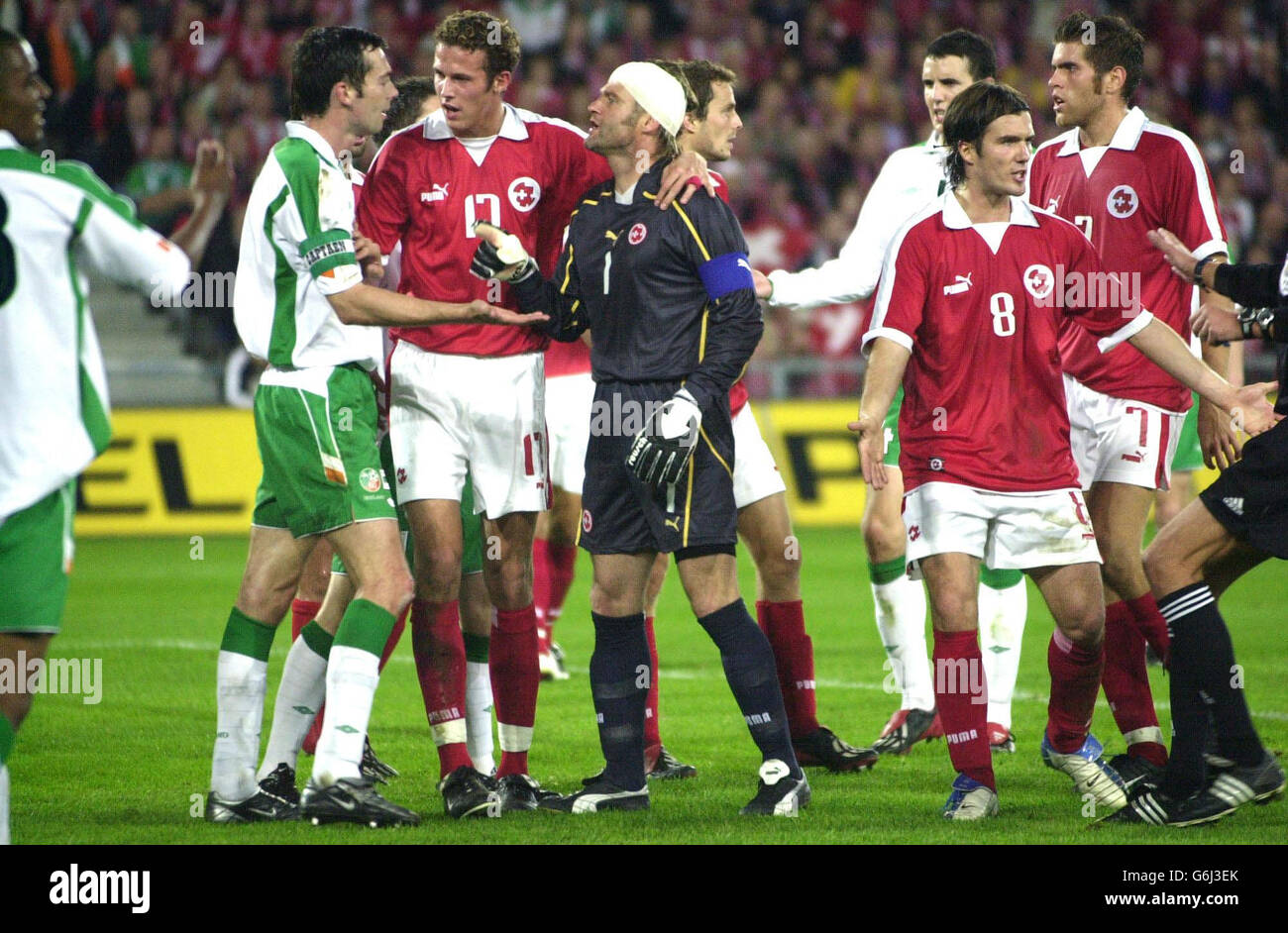 Schweiz V Republik Irland Stockfoto