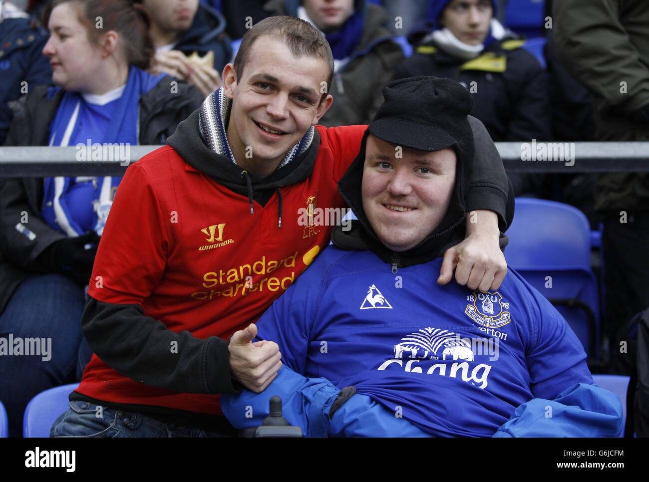 Fußball - Barclays Premier League - Everton V Liverpool - Goodison Park Stockfoto