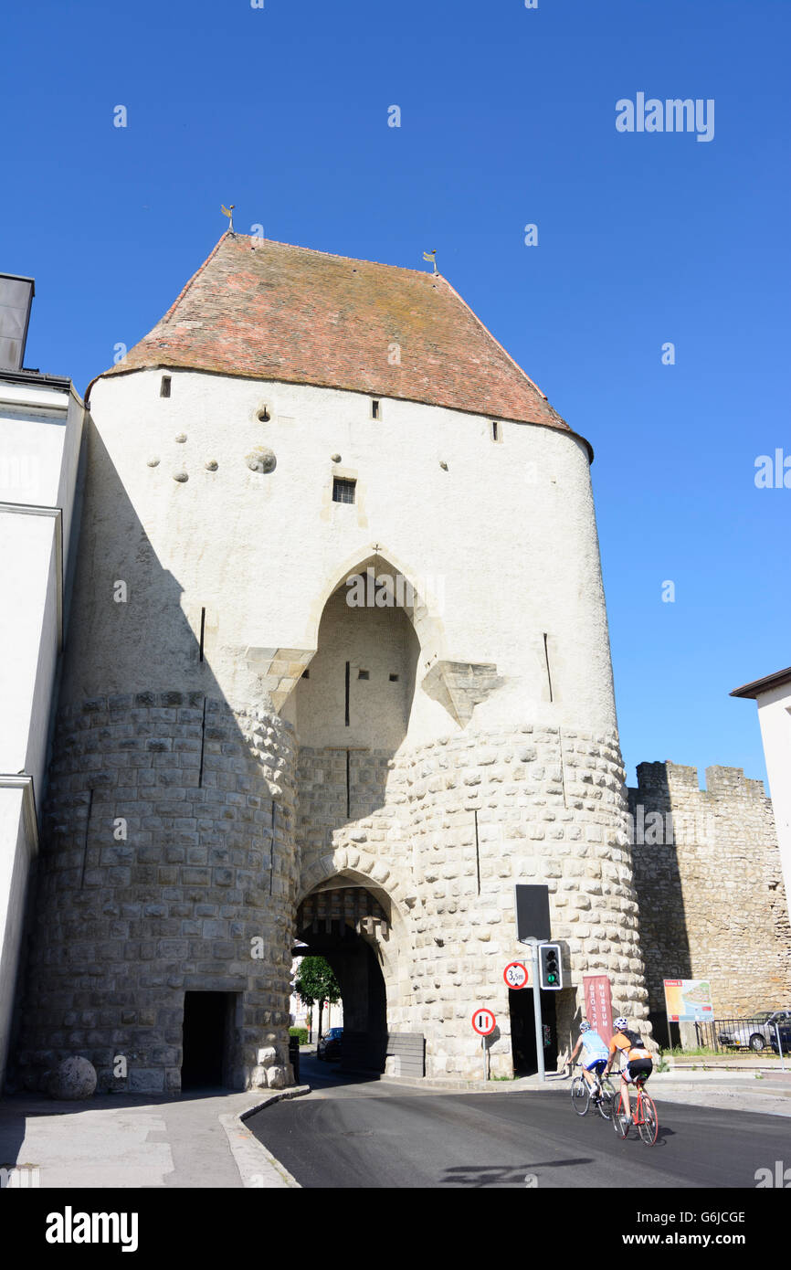 Tor Wienertor Wälle, Hainburg ein der Donau, Österreich, Niederösterreich, Niederösterreich, Donau Stockfoto