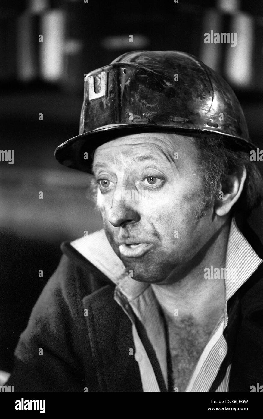 Arthur Scargill, linker Präsident der Bergleute von Yorkshire. In seinen frühen vierziger Jahren ging er im Alter von 17 Jahren in den Untergrund, seitdem er sich bemüht hat, das Los des Bergarbeiters zu verbessern. Er wird ein starker Kandidat für die Präsidentschaft der National Union of Mineworkers sein, wenn Joe Gormley in den Ruhestand tritt. Stockfoto