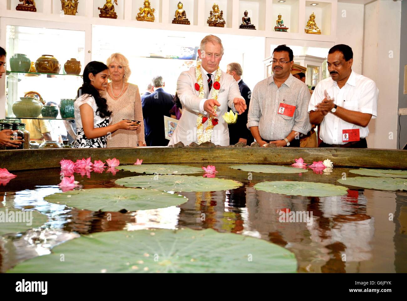 Königlicher Besuch in Indien - Tag acht Stockfoto