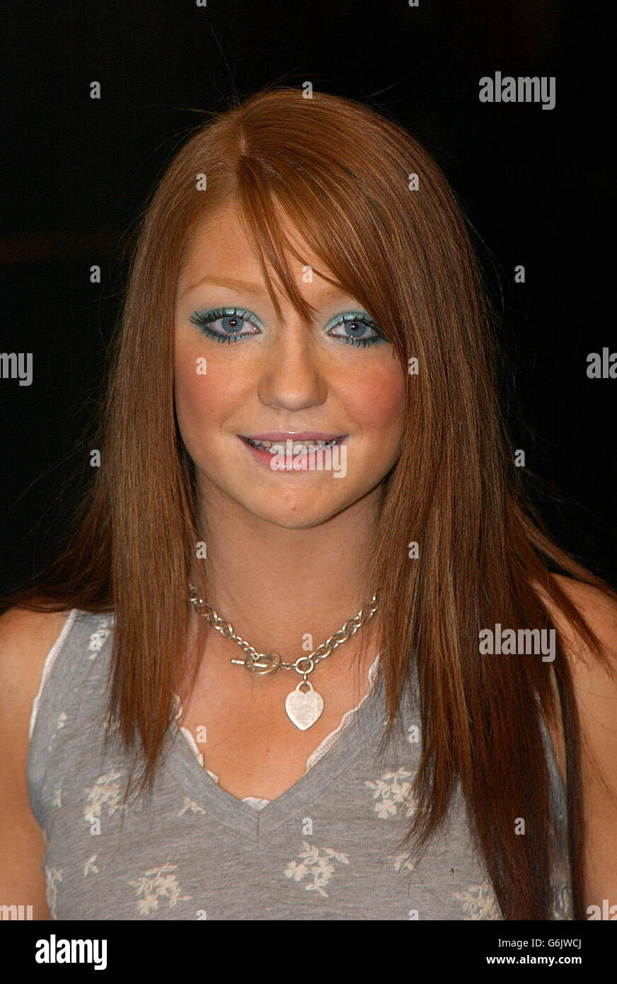 Girls Aloud und Westlife auf MTV TRL UK Stockfoto