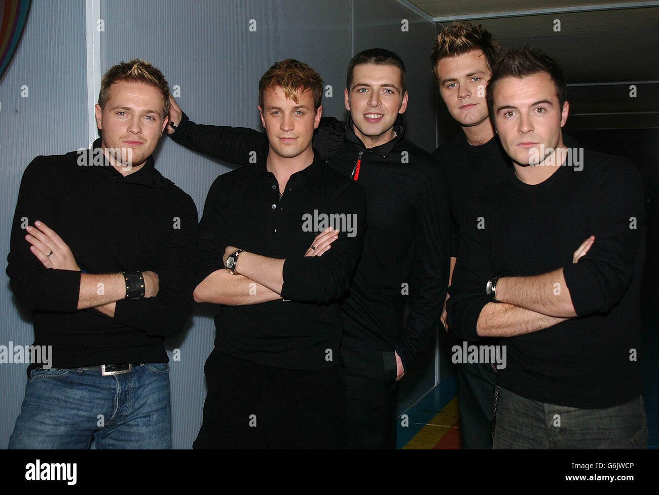 MTV TRL Westlife Stockfoto