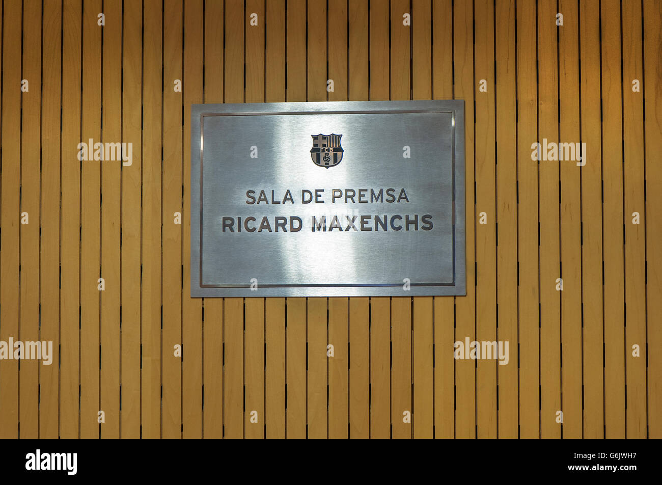 Camp Nou-Stadion zu besuchen Stockfoto