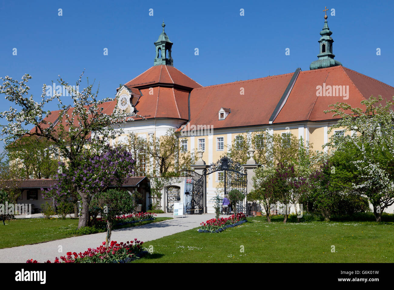 Garten der Seitenstetten Abbey, Mostviertel, Niederösterreich, Europa Stockfoto