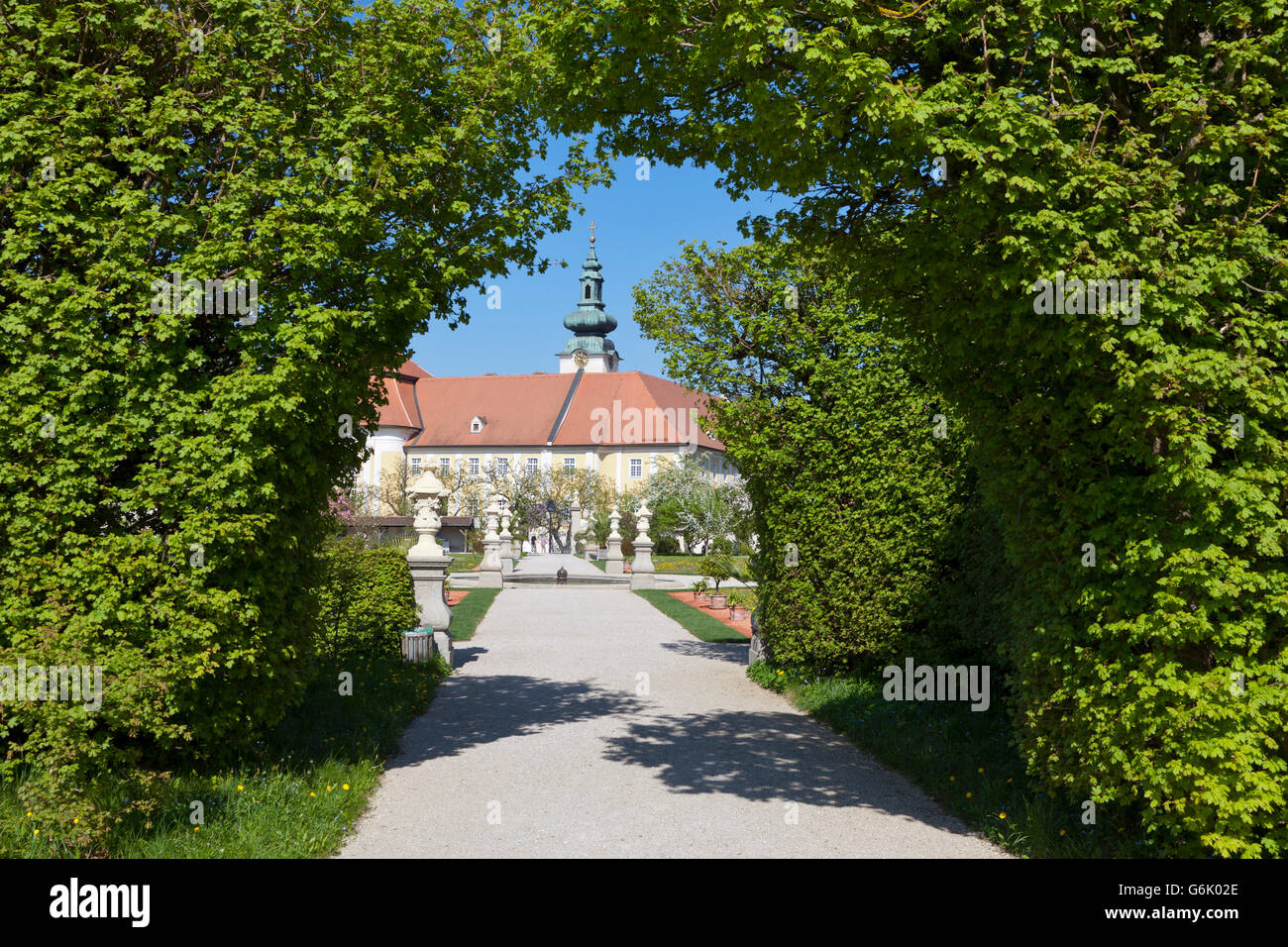 Garten der Seitenstetten Abbey, Mostviertel, Niederösterreich, Europa Stockfoto