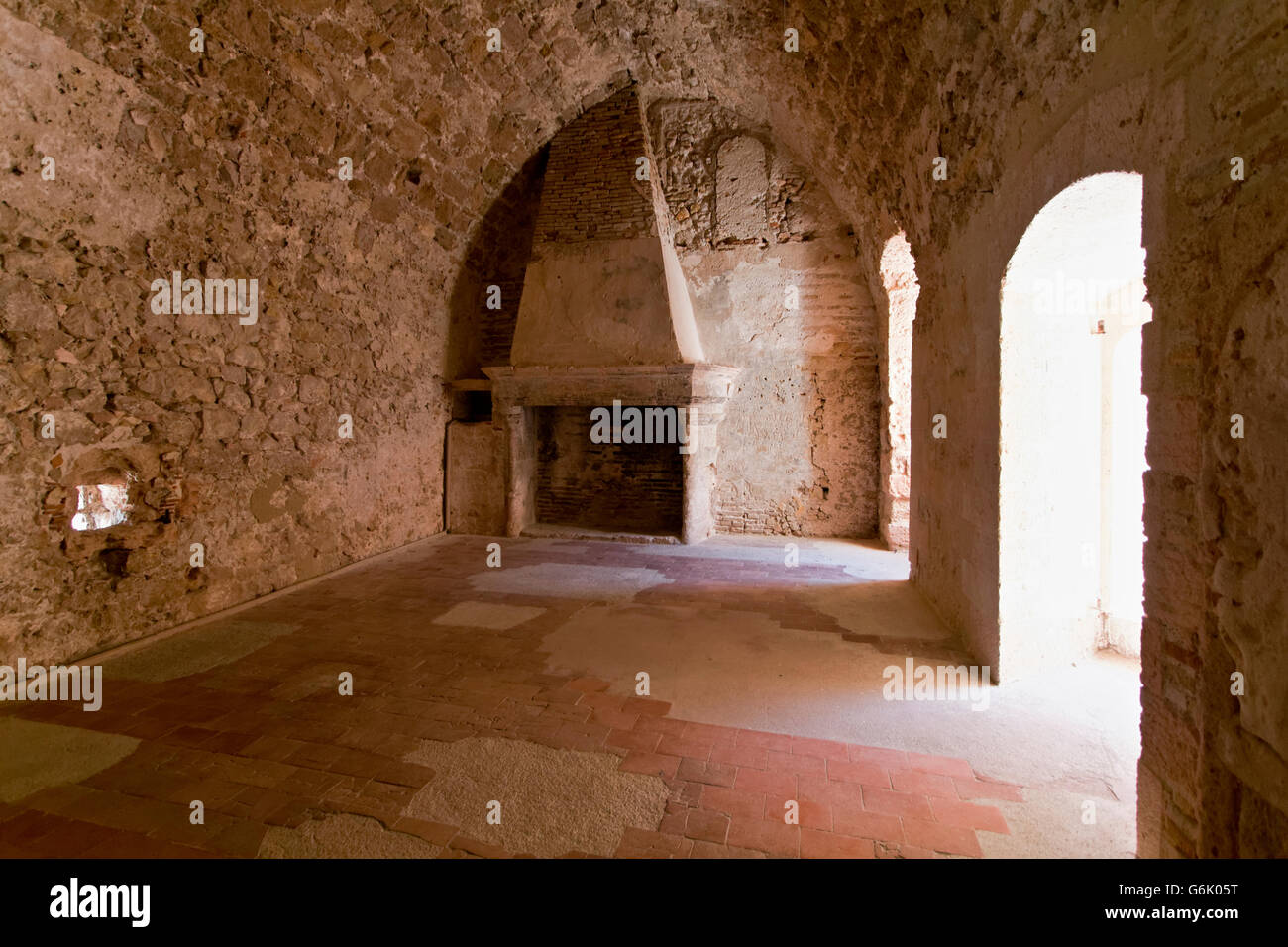 Die Zelle des Honoré Gabriel Riqueti de Mirabeau, nach Alexander Dumas, Château d auf der Insel Ile d Stockfoto