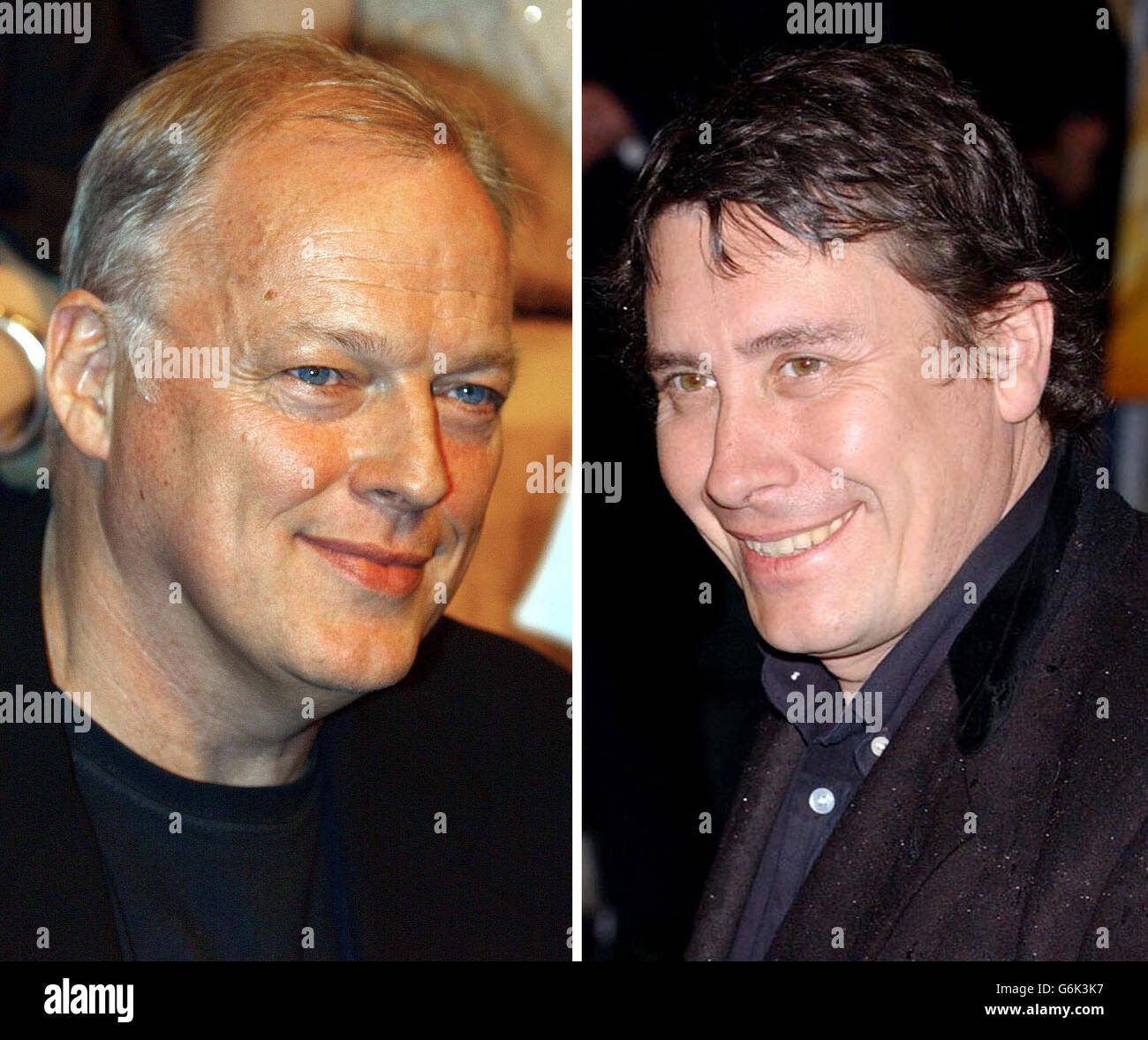 Dave Gilmour und Jools Holland Stockfoto