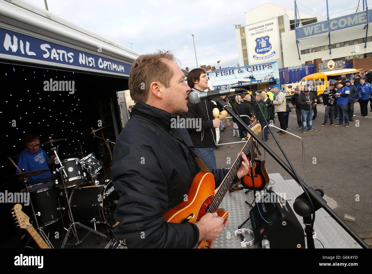 Fußball - Barclays Premier League - Everton V Liverpool - Goodison Park Stockfoto