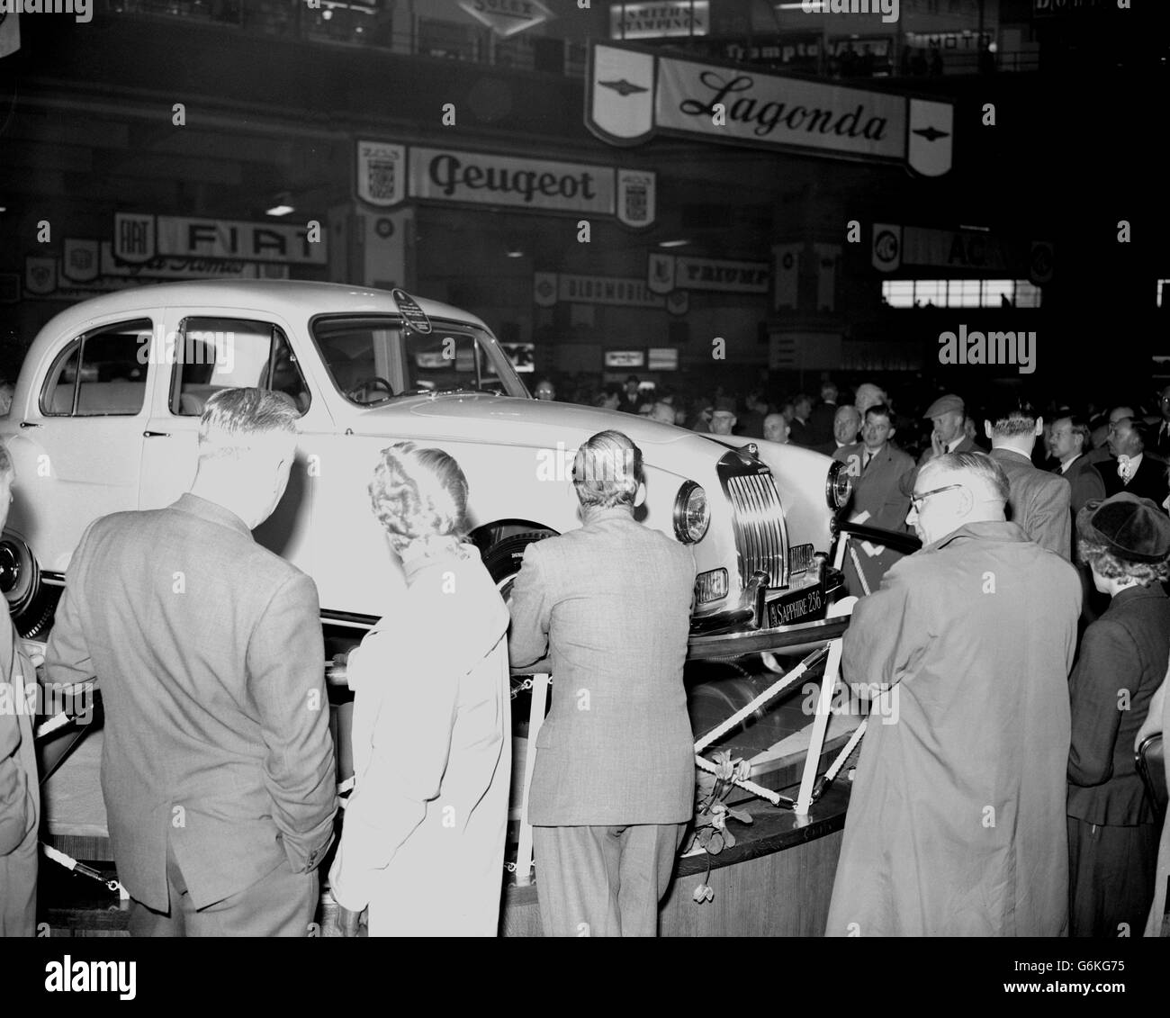 1955 Autosalon - Armstrong-Siddeley 236 Saphir - Earls Court, London Stockfoto