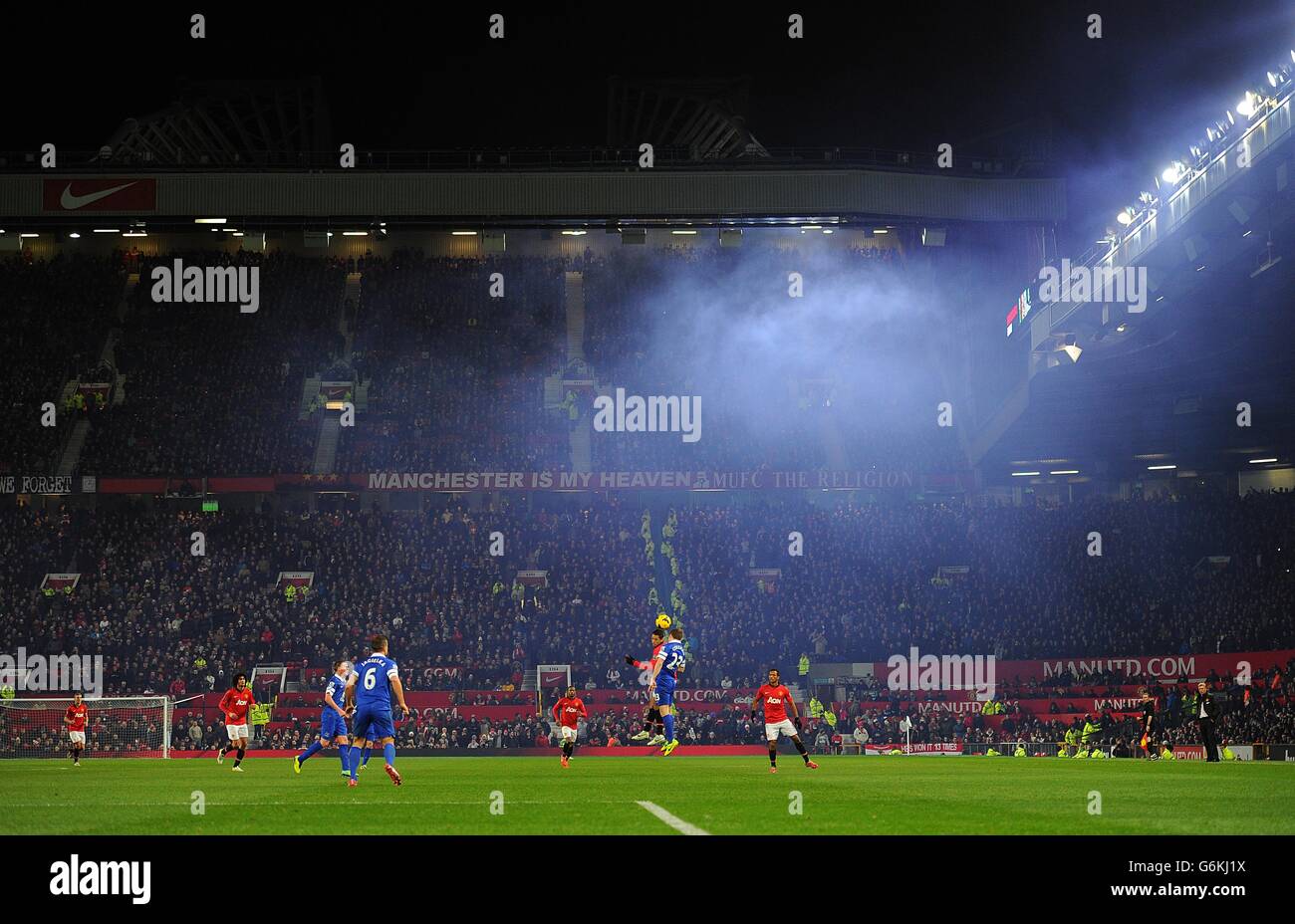 Fußball - Barclays Premier League - Manchester United gegen Everton - Old Trafford Stockfoto