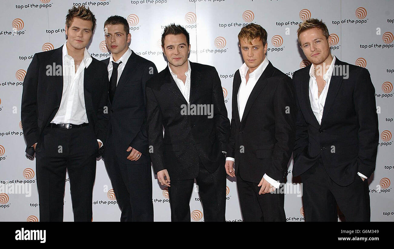 Westlife Top Of The Pops Live-relaunch Stockfoto