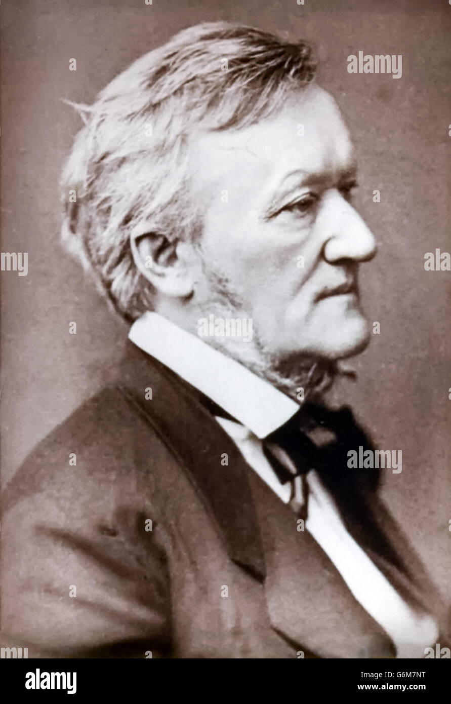 Deutschen Komponisten Richard Wagner (1813-1883), Atelier Foto ca. 1873. Stockfoto