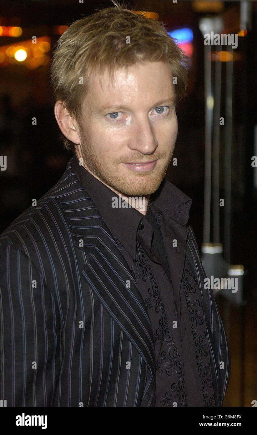 Der Star des Films David Wenham kommt zur britischen Premiere von Herr der Ringe: Die Rückkehr des Königs auf dem Odeon Leicester Square im Zentrum von London. Der dritte Film in der Herr der Ringe-Trilogie - Regie: Peter Jackson - erscheint am 17. Dezember 2003. Stockfoto