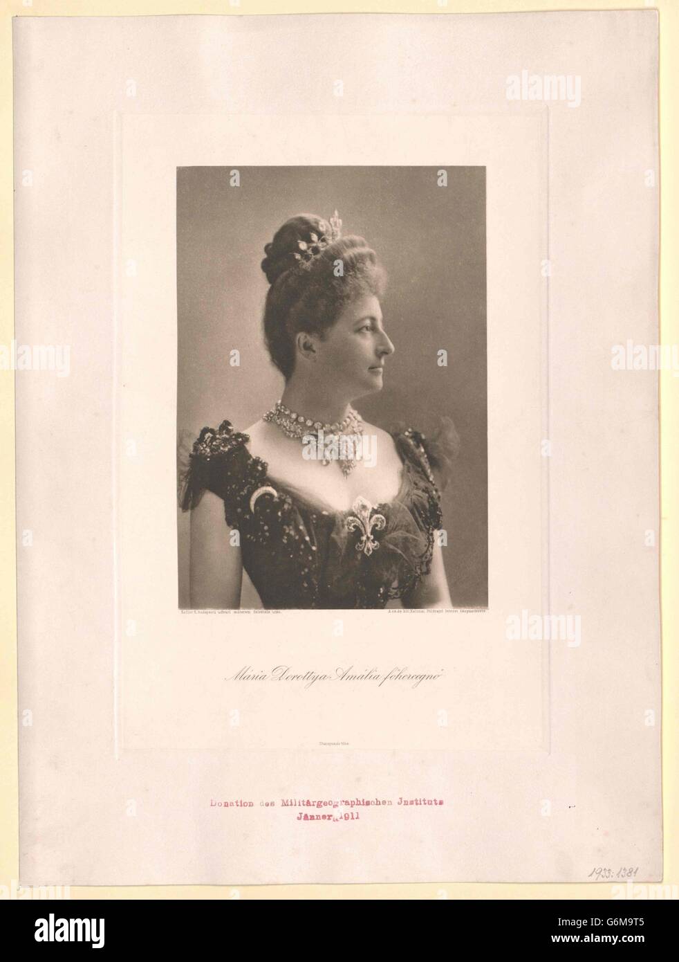Maria Dorothea, Erzherzogin von Österreich Stockfoto