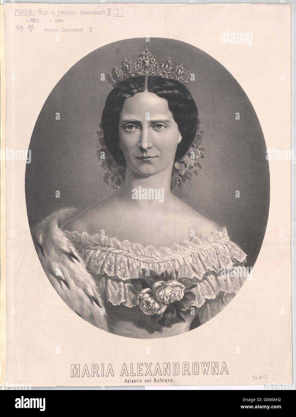 Marie, Prinzessin von Hessen-Darmstadt Stockfoto