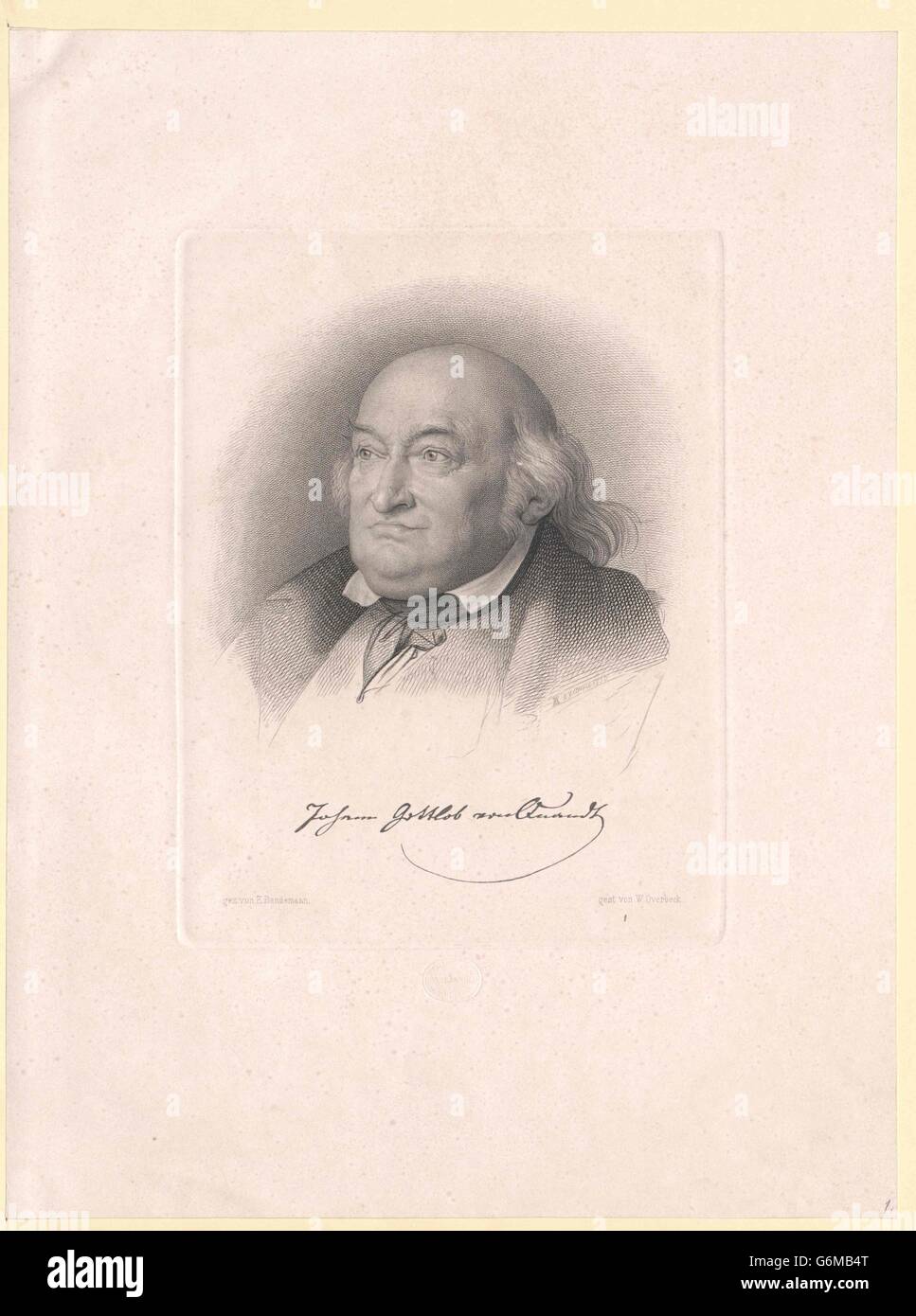 Quandt, Johann Gottlob von Stockfoto