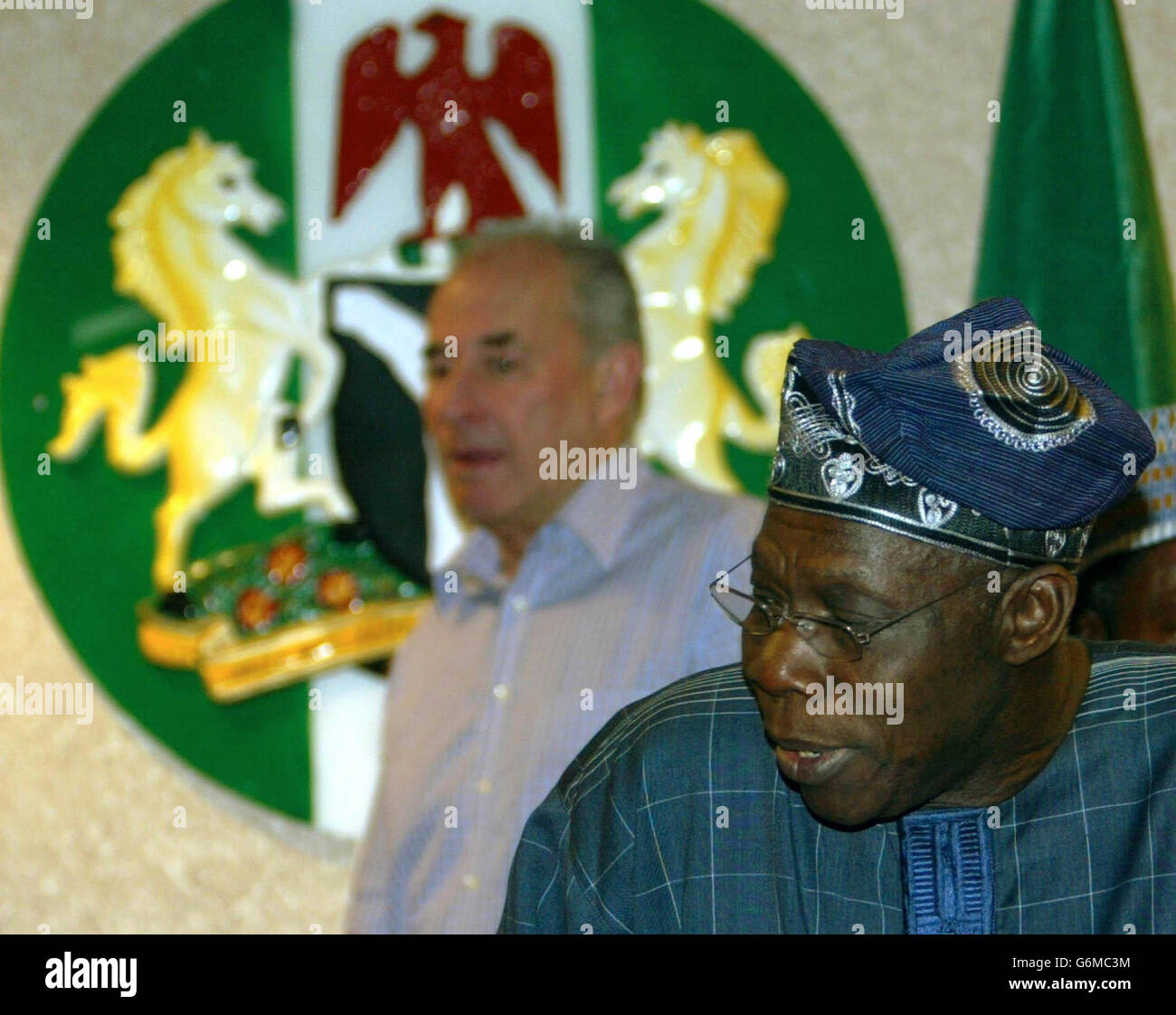 Präsident Olusegun Obasanjo Stockfoto