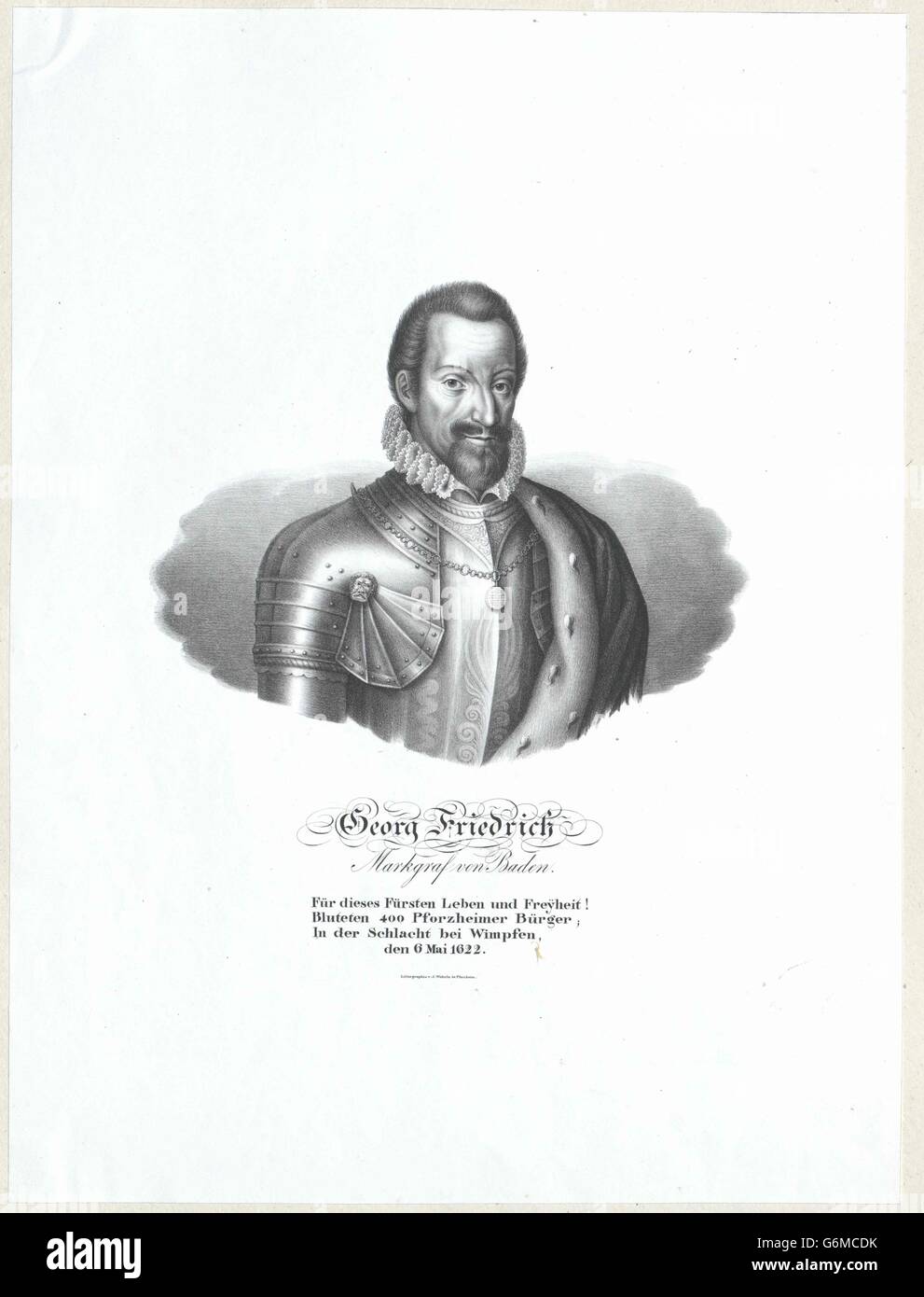 Georg Friedrich, Markgraf von Baden-Durlach Stockfoto