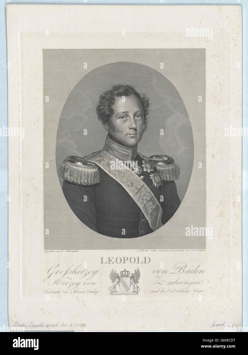 Leopold, Großherzog von Baden Stockfoto