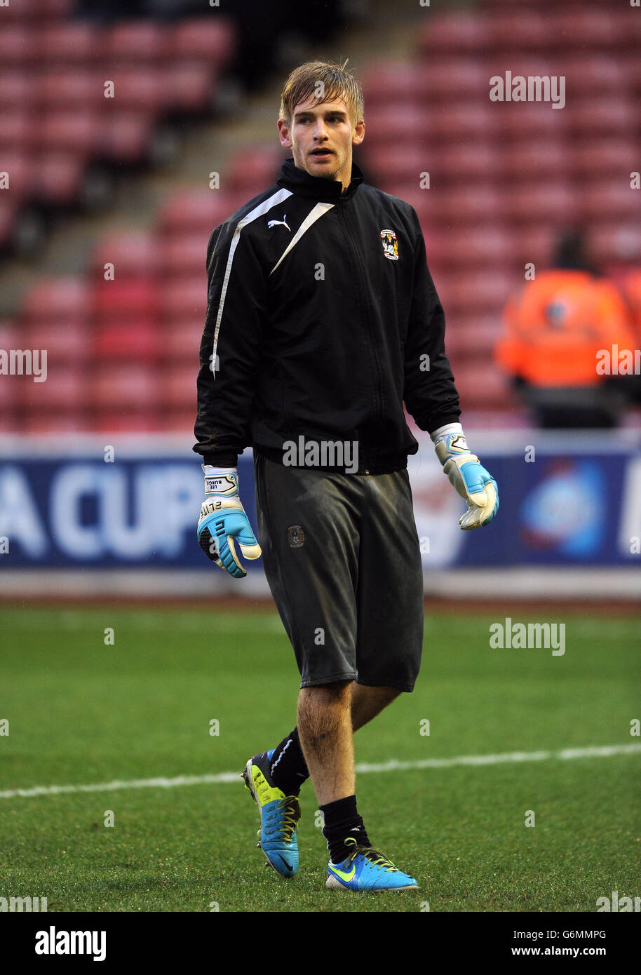 Fußball - FA Cup - Dritte Runde - Barnsley gegen Coventry City - Oakwell Stadium. Lee Burge, Coventry City Stockfoto